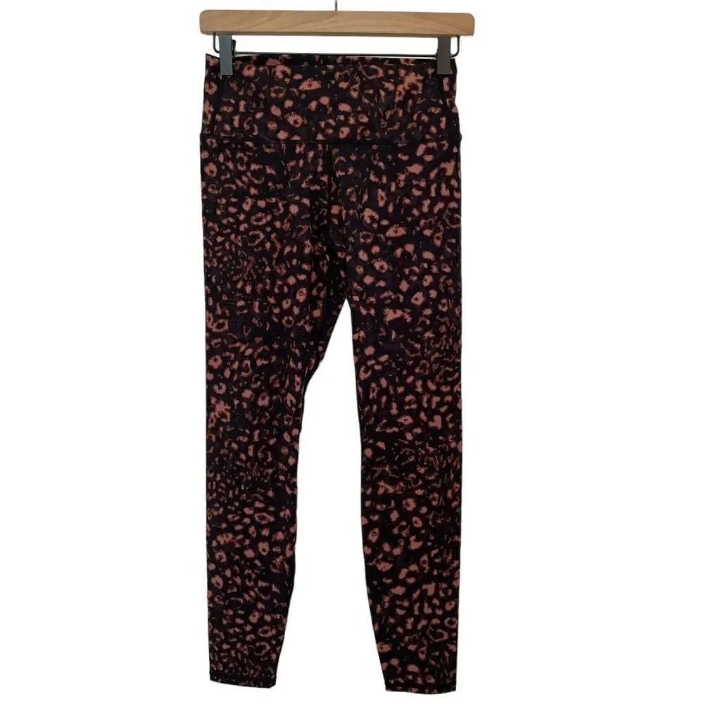 Varley Size Medium Leggings Luna Leopard Animal Print